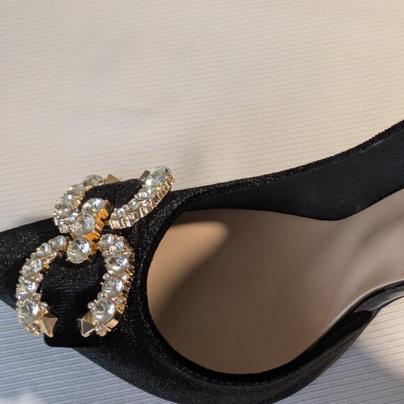 BIG TREE BRUSHED VELVET POINTED TOE STILETTO STYLE HEEL SIZE 8 1/2 - Picture 6 of 7